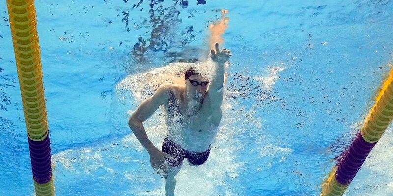 Verfehlte über 1500 Meter Freistil das Finale deutlich: Florian Wellbrock. - Foto: David J. Phillip/AP