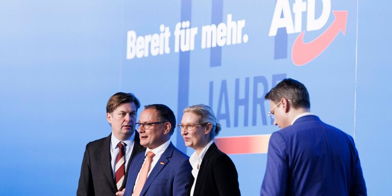 Die AfD in Ostthüringen könnte auf ihren zweiten Landratsposten gewählt werden. - Foto: Carsten Koall/dpa