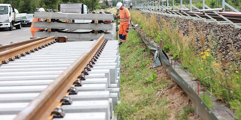 Bauarbeiten an der Bahnstrecke Halle (Saale) - Leipzig bei Kanena (Archiv) - Foto: ?ber dts Nachrichtenagentur