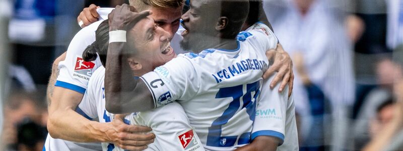 Der 1. FC Magdeburg sicherte sich daheim drei Punkte gegen den KSC. - Foto: Hendrik Schmidt/dpa