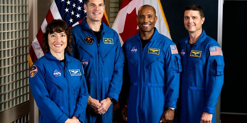 Die Astronauten der «Artemis 2»-Mission (l-r): 
Christina Koch, Jeremy Hansen, Victor Glover und Reid Wiseman. - Foto: Justin Tang/The Canadian Press/AP/dpa