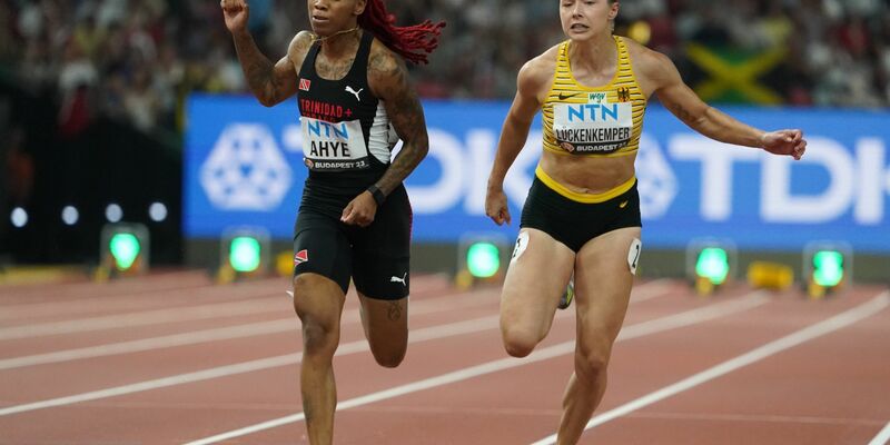 Gina Lückenkempers (r) Lauf reichte nicht für das 100-Meter-Finale. - Foto: Marcus Brandt/dpa