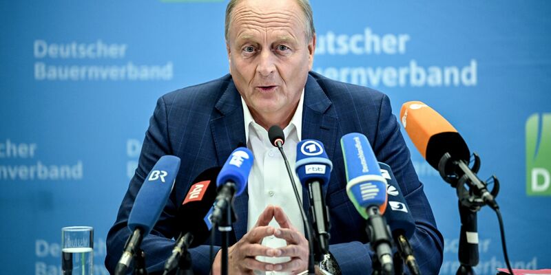 Bauernverbandspräsident Joachim Rukwied nennt die diesjährige Ernte eine «echte Zitterpartie». - Foto: Britta Pedersen/dpa