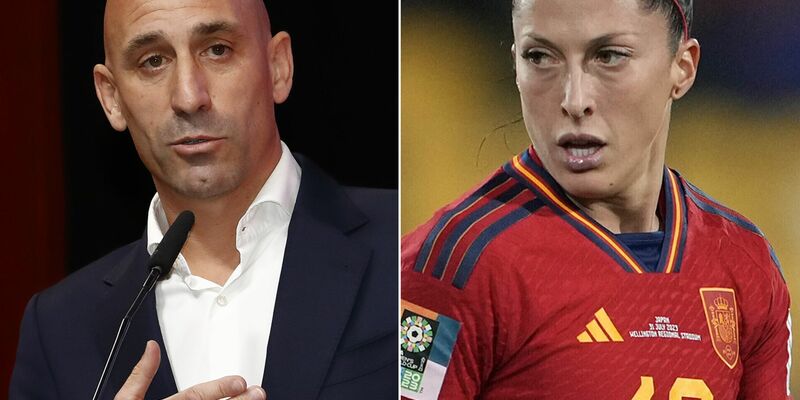 Die spanische Fußballspielerin Jennifer Hermoso erhebt Vorwürfe gegen Luis Rubiales, Präsident des spanischen Fußballverbandes. - Foto: John Cowpland/Rfef/AP/EUROPA PRESS/dpa