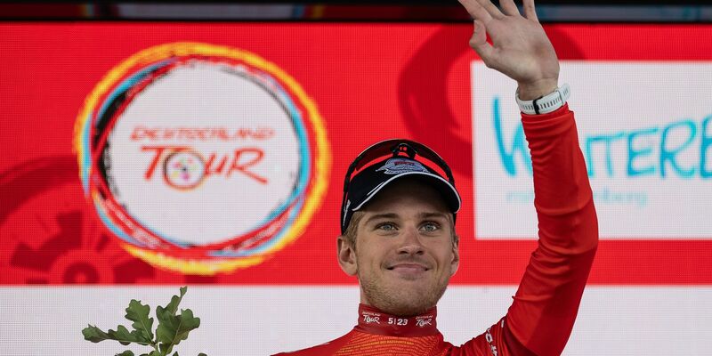 Der Belgier Ilan Van Wilder hat bei der Deutschland Tour den Gesamtsieg eingefahren. - Foto: Swen Pförtner/dpa