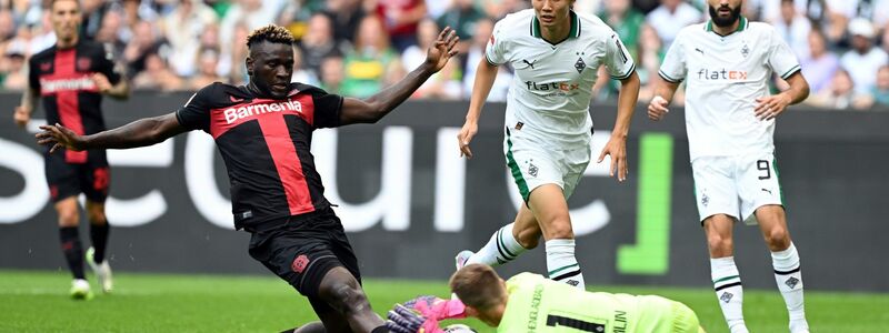 Auch im Vorjahr fand das erste Heimspiel im Borussia-Park gegen Bayer statt. - Foto: Federico Gambarini/dpa