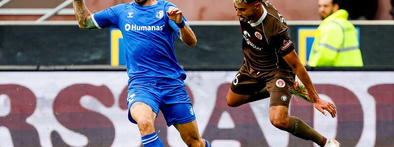 Der SV Wehen Wiesbaden erkämpfte sich ein 1:1 beim FC St. Pauli. - Foto: Axel Heimken/dpa