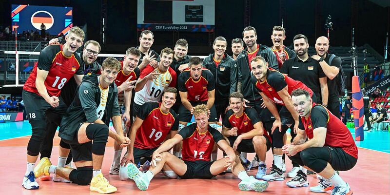 Die deutschen Volleyballer holten bei der EM den zweiten Sieg im zweiten Spiel. - Foto: -/Deutscher Volleyball-Verband/dpa