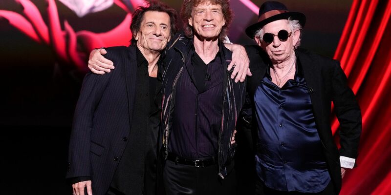 Ronnie Wood (l-r), Mick Jagger und Keith Richards von den Rolling Stones. - Foto: Scott Garfitt/Invision/AP/dpa