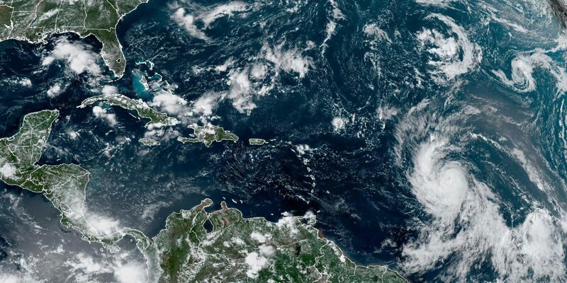 Der Hurrikan «Lee» gewinnt an Kraft. - Foto: Uncredited/NOAA/AP/dpa