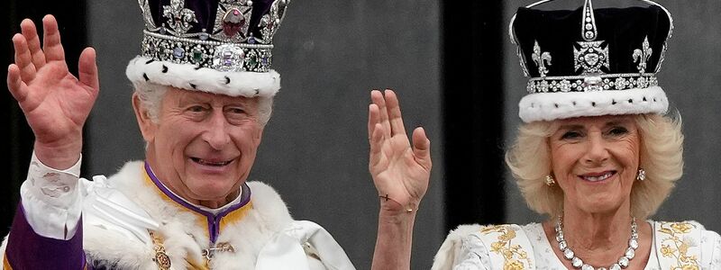 Der King und die Queen: Charles und Camilla. - Foto: Frank Augstein/AP/dpa