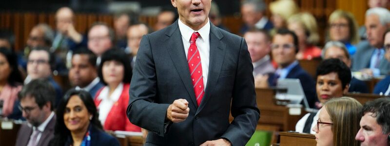 Kanadas Premierminister Justin Trudeau während einer Fragestunde im House of Commons. - Foto: Sean Kilpatrick/Canadian Press via ZUMA Press/dpa