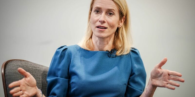 Estlands Regierungschefin Kaja Kallas spricht sich für höhere Verteidigungsausgaben in der Nato aus. - Foto: Kay Nietfeld/dpa