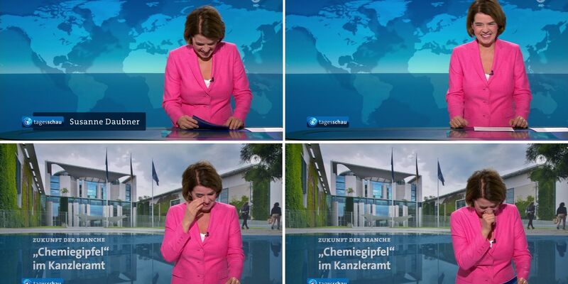 «Tagesschau»-Sprecherin Susanne Daubner wurde mitten in den Morgennachrichten von einem hartnäckigen Lachanfall heimgesucht. - Foto: ARD-aktuell/dpa