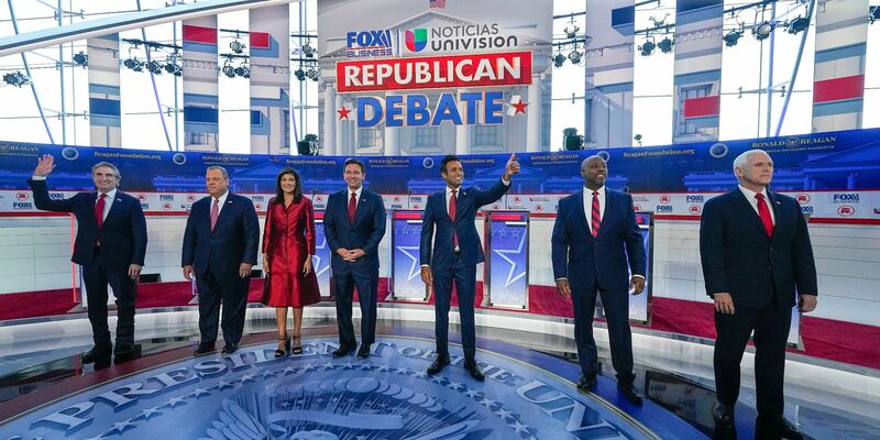 Bei der TV-Debatte gelang keinem der republikanischen Präsidentschafts-Anwärter ein großer Moment. - Foto: Mark Terrill/AP/dpa