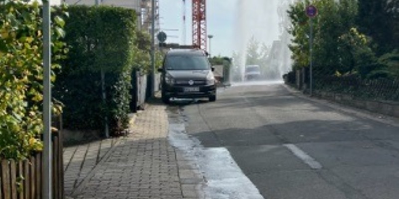 POL-PPWP: Wasserhydrant überfahren - Foto: presseportal.de