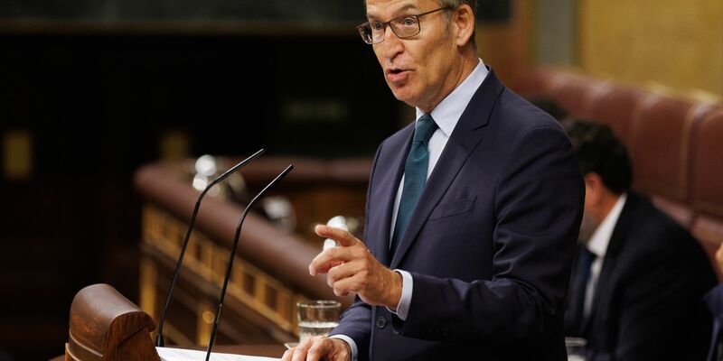 Das Unterhaus des spanischen Parlaments stimmt erneut über die Kandidatur des bisherigen konservativen Oppositionsführers Alberto Nunez Feijoo für das Amt des Ministerpräsidenten ab. - Foto: Eduardo Parra/EUROPA PRESS/dpa