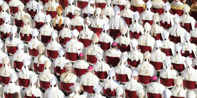 Der Papst feiert die Heilige Messe mit den neuen Kardinälen und dem Kardinalskollegium auf dem Petersplatz. - Foto: Evandro Inetti/ZUMA Press Wire/dpa