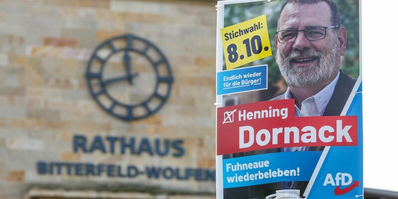 Dornack (AfD) wollte neuer Oberbürgermeister von Bitterfeld-Wolfen werden. - Foto: Jan Woitas/dpa