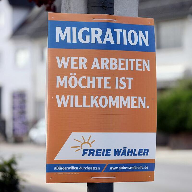 Wahlplakat der Freien Wähler zur Landtagswahl in Hessen 2023 (Archiv) - Foto: ?ber dts Nachrichtenagentur