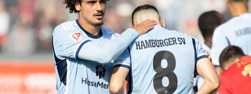 HSV verpasste bei Wehen Wiesbaden trotz eines späten Elfmeters den Sieg. - Foto: Jürgen Kessler/dpa