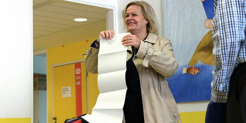 Nancy Faeser bei der Stimmenabgabe zur Landtagswahl in Hessen am 08.10.2023 - Foto: ?ber dts Nachrichtenagentur