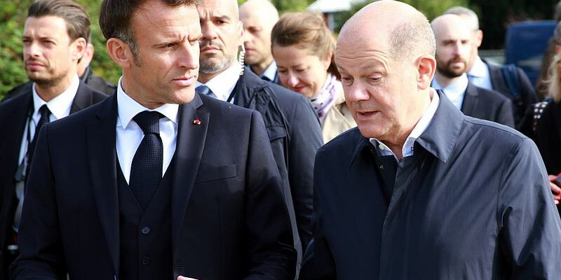 Emmanuel Macron und Olaf Scholz am 10.10.2023 - Foto: ?ber dts Nachrichtenagentur