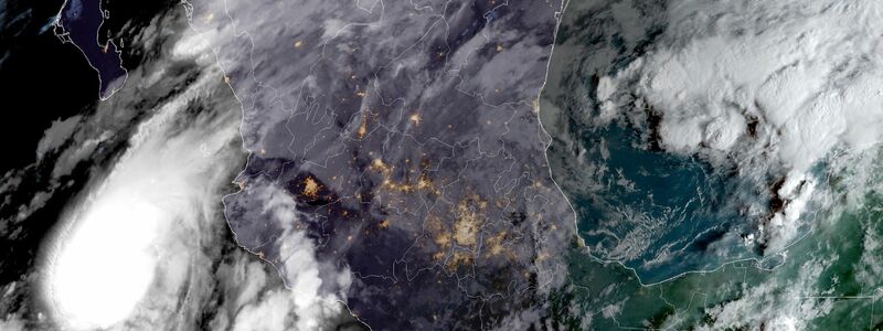 Hurrikan «Lidia» hat Mexiko erreicht. - Foto: -/NOAA/AP/dpa