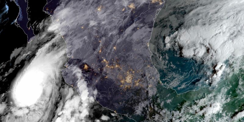 Hurrikan «Lidia» hat Mexiko erreicht. - Foto: -/NOAA/AP/dpa