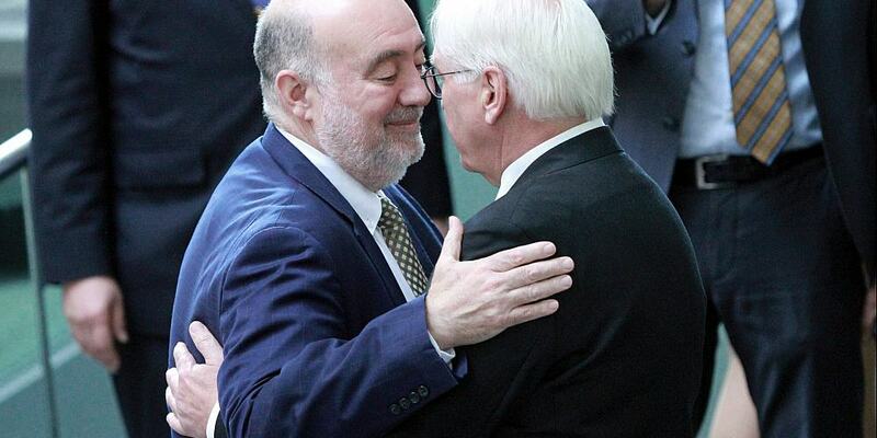 Ron Prosor und Frank-Walter Steinmeier am 11.10.2023 - Foto: ?ber dts Nachrichtenagentur