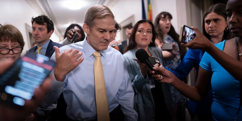 Der republikanische Hardliner Jim Jordan kandidiert für den Vorsitz im US-Repräsentantenhaus. - Foto: J. Scott Applewhite/AP