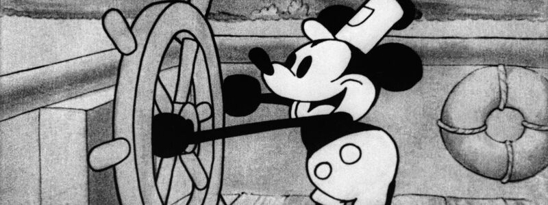 Standbild aus dem Animationsfilm «Steamboat Willie» von Disney. - Foto: Disney/dpa