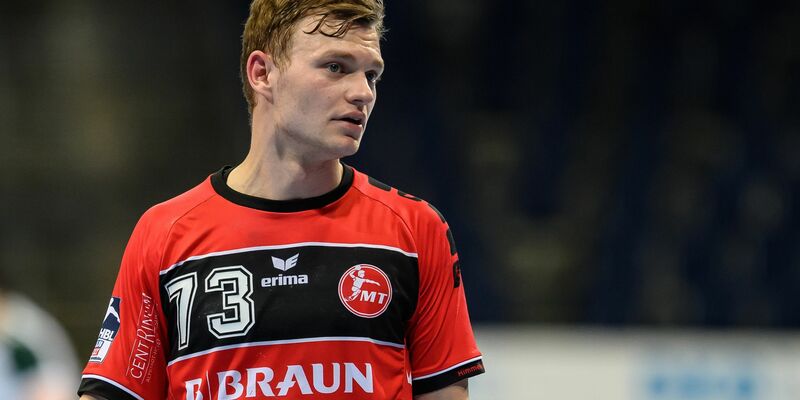 Melsungens Timo Kastening erzielte gegen Erlangen neun Tore. - Foto: Swen Pförtner/dpa