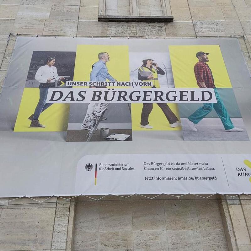 Werbung für das Bürgergeld (Archiv) - Foto: über dts Nachrichtenagentur