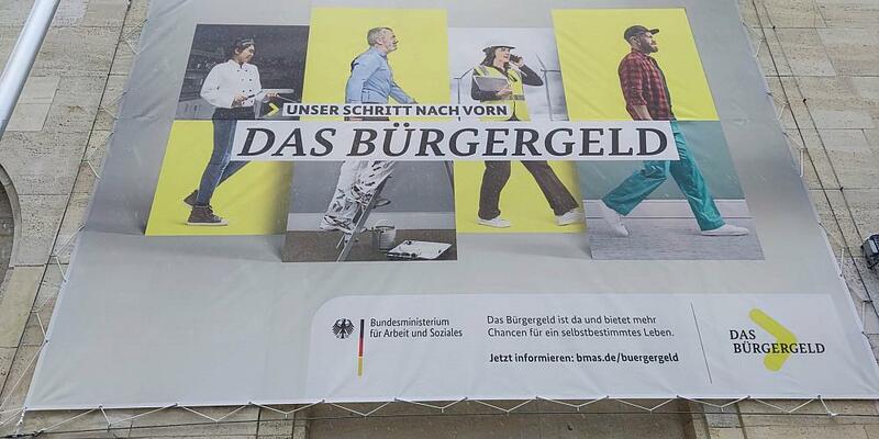 Werbung für das Bürgergeld (Archiv) - Foto: über dts Nachrichtenagentur