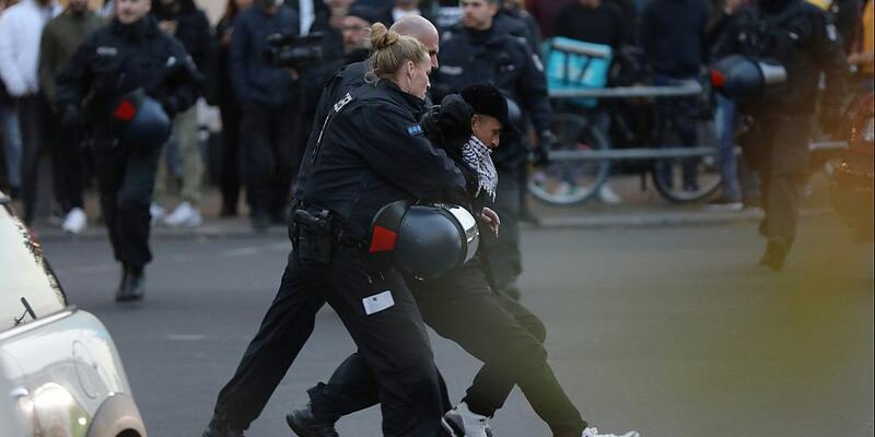 Verbotene Pro-Palästina-Demo am 18.10.2023 - Foto: über dts Nachrichtenagentur