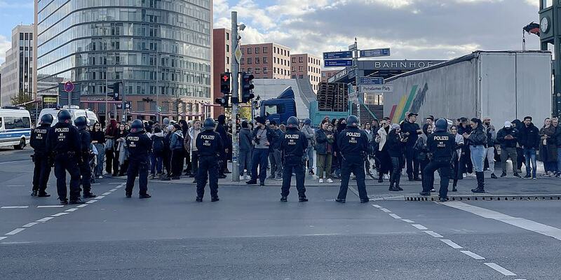 Gegendemo zu Pro-Israel-Demo am 22.10.2023 - Foto: über dts Nachrichtenagentur