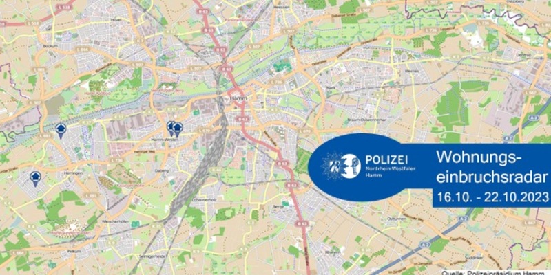 POL-HAM: Wohnungseinbruchsradar Hamm für die Woche vom 16. Oktober bis 22. Oktober - Foto: presseportal.de