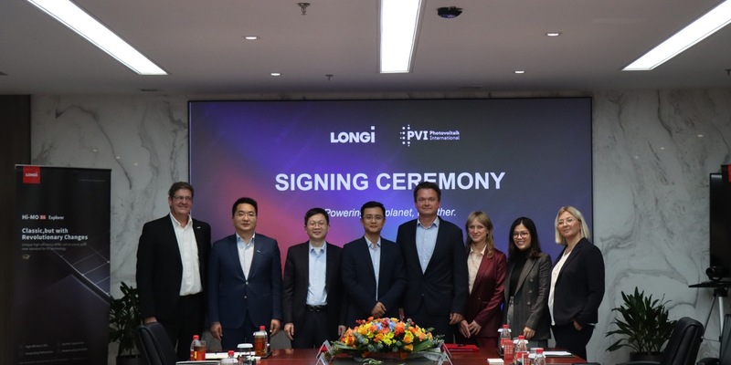 1,5-GW-Liefervertrag: LONGi und PV International unterzeichnen Vereinbarung über Lieferung von Solarmodulen inklusive der Rückkontaktmodule Hi-MO X6 - Foto: presseportal.de