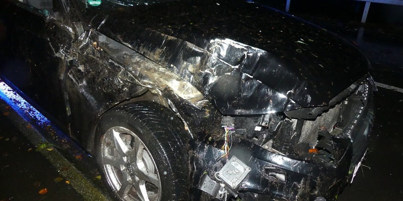 POL-GM: Überschlag mit Auto - 25-Jähriger blieb unverletzt - Foto: presseportal.de