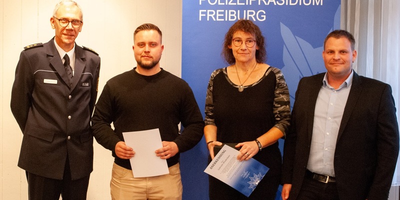 POL-FR: Waldshut-Tiengen / Küssaberg / Jestetten: Couragierte Bürger werden für ihren Einsatz geehrt - Foto: presseportal.de