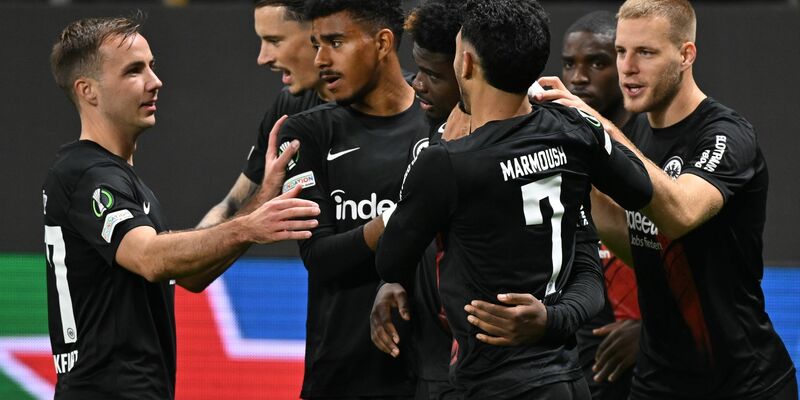 Die Eintracht setzte sich deutlich gegen HJK Helsinki durch. - Foto: Arne Dedert/dpa