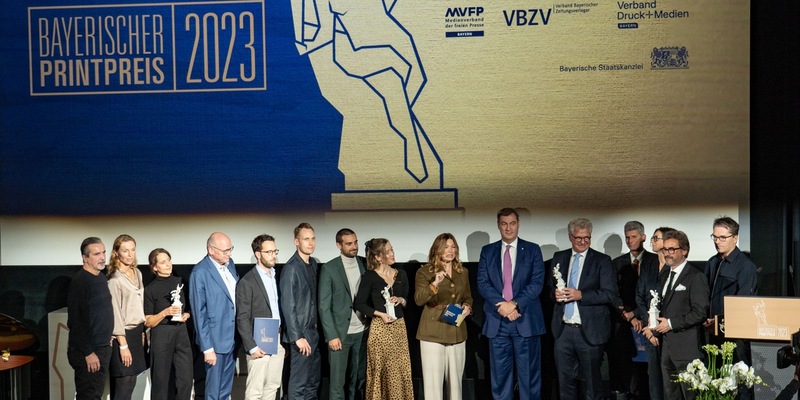 Bayerischer Printpreis 2023: Preisträger feierlich in München geehrt - Foto: presseportal.de