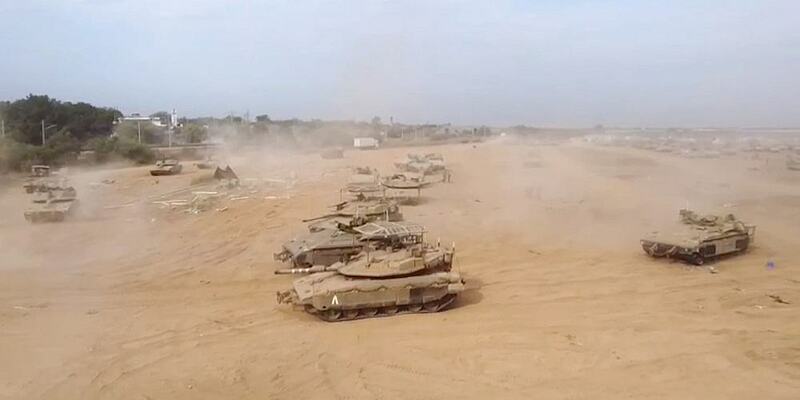 Israelische Panzer am oder im Gazastreifen - Foto: IDF, über dts Nachrichtenagentur