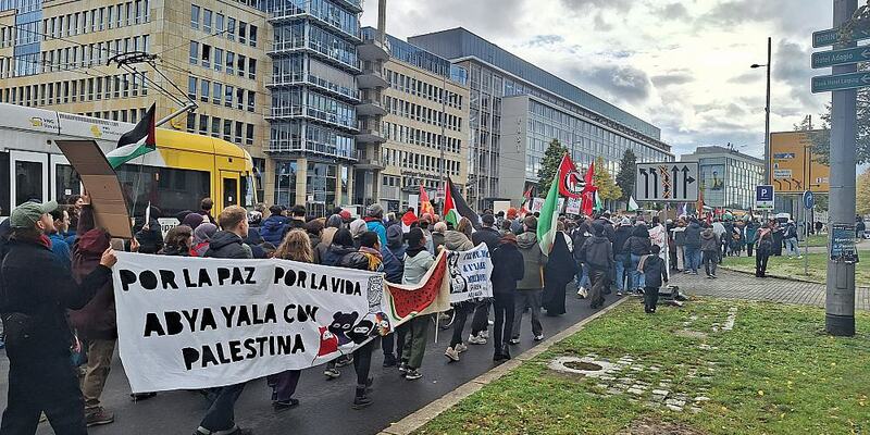 Pro-Palästina-Demo in Leipzig am 28.10.2023 - Foto: über dts Nachrichtenagentur