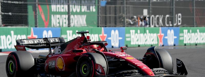 Der Ferrari-Pilot Charles Leclerc aus Monaco fährt um die Pole-Position. - Foto: Fernando Llano/AP