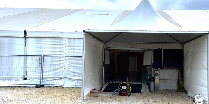 FW Eigeltingen: Feuerwehr-Einsatz in der Notunterkunft in Eigeltingen - Foto: presseportal.de