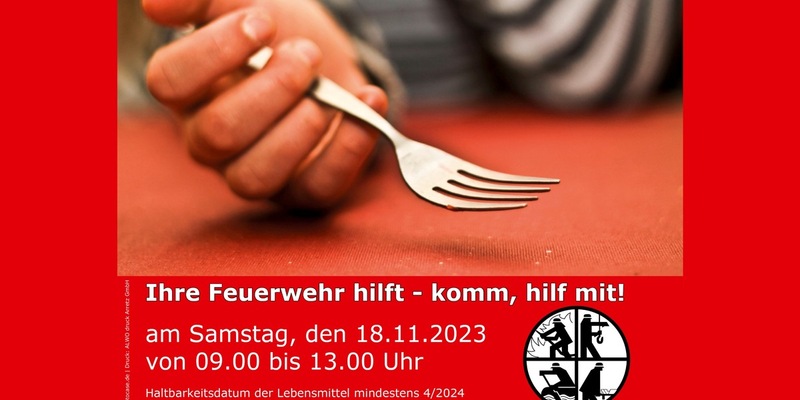 FW Tönisvorst: Große gemeinsame Lebensmittelsammelaktion am Samstag, 18. November 2023 der freiwilligen Feuerwehren im Kreis Viersen, Kreis Kleve und der Stadt Krefeld - Foto: presseportal.de