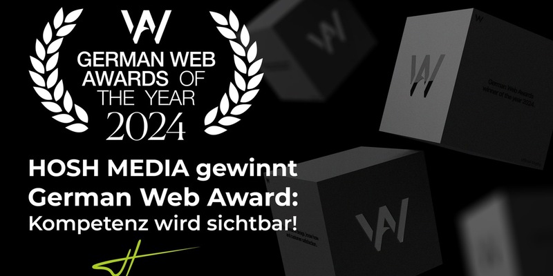 HOSH MEDIA gewinnt German Web Award: Kompetenz wird sichtbar - Foto: presseportal.de