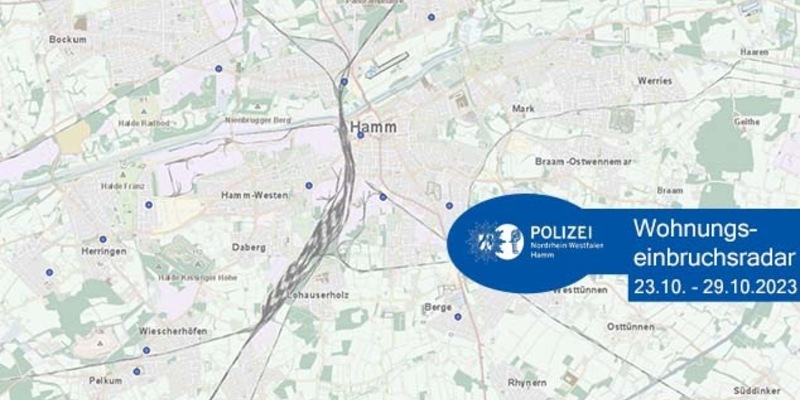 POL-HAM: Wohnungseinbruchsradar Hamm für die Woche vom 23. Oktober bis 29. Oktober - Foto: presseportal.de